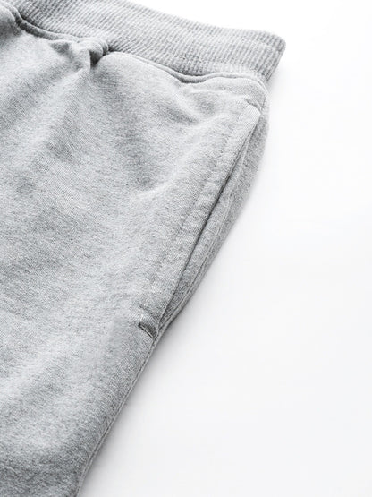 Women Cotton Blend Greymel Solid Joggers