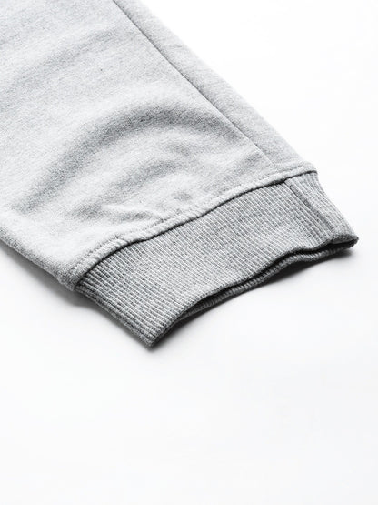 Women Cotton Blend Greymel Solid Joggers