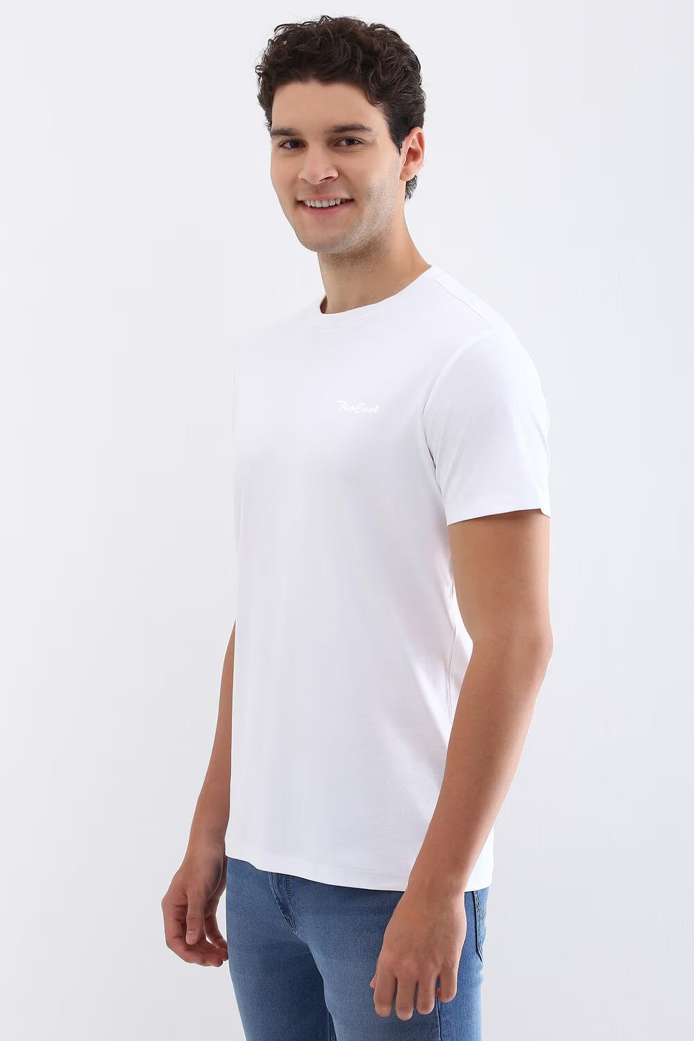 Men's White Cotton T-shirt