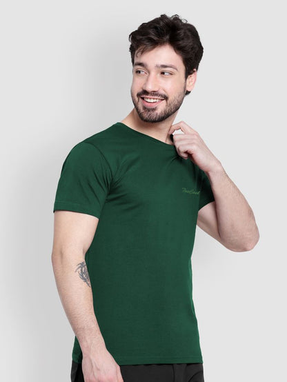 Men's Green Cotton T-shirt